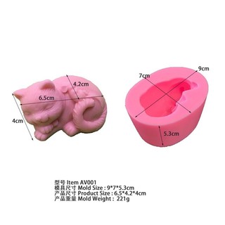 🐈‍⬛ พิมพ์วุ้น พิมพ์สบู่ พิมพ์ซิลิโคน แมว หนู น่ารักค่ะ