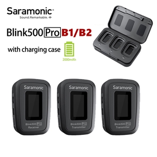 Saramonic Blink 500 Pro B1 / B2 ระบบไมโครโฟนไร้สาย 2.4GHz พร้อมเคสชาร์จไร้สาย Studio Interview Lavalier Mic