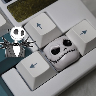 Halloween Black White Simplicity Keycap The Nightmare Before Christmas