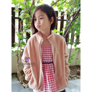 เสื้อกันหนาวผ้า Fleece สำหรับเด็กชายและเด็กหญิง Winter plus fleece childrens clothing jacket warm  and girls jackets