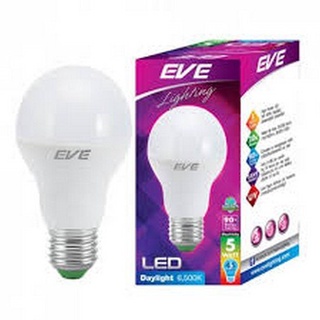 Therichbuyer  หลอดไฟ LED 5 วัตต์ Warm White EVE LIGHTING รุ่น LED A60 E27