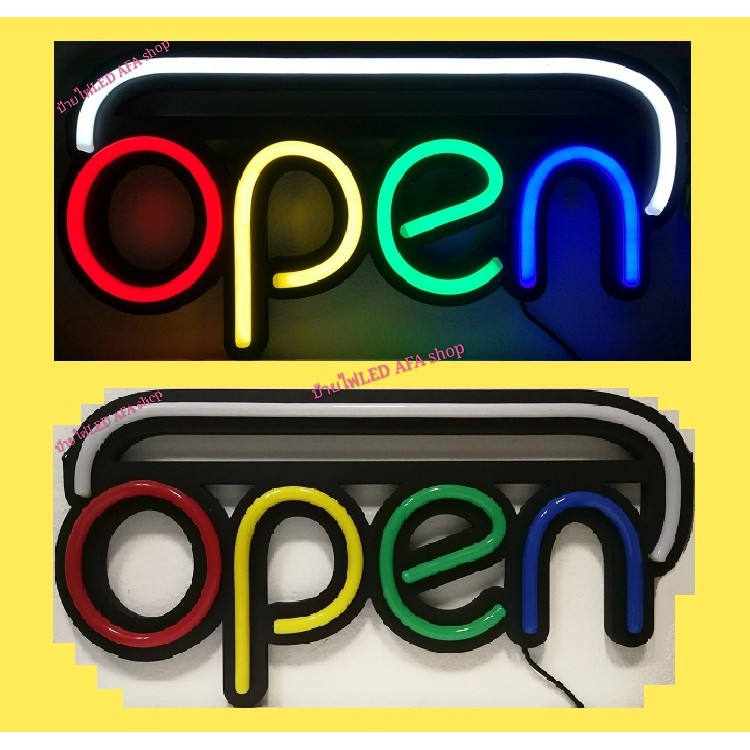ป้ายไฟLED OPEN ป้ายไฟLED OPEN WELCOME