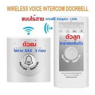 Intercom doorbell (interphone) ไกลถึง 300 เมตร แบบไร้สาย