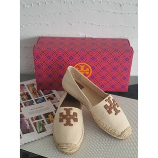 รองเท้า Tory burch espadrilles in canvas 75980 มีไซต์ US7  มี กล่อง