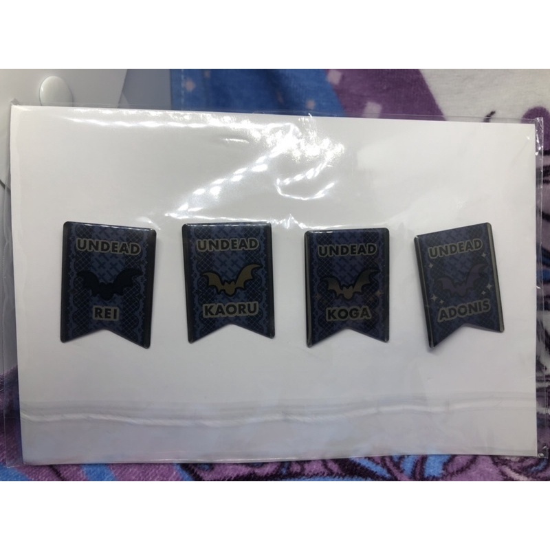 Ensemble Stars! TV anime BD/DVD volume purchase bonus UNDEAD Metal pin badge