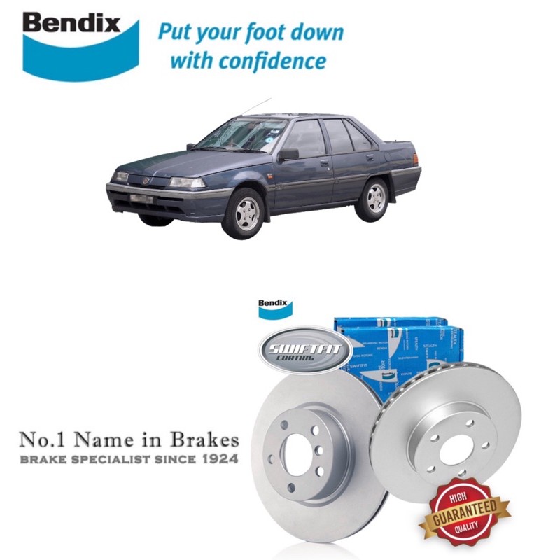 Bendix Swiftfit BR9502 โรเตอร์หน้า - Proton Saga Iswara 12V (ต่อชิ้น)