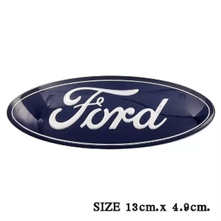 โลโก้ FORD โลโก้อย่างดี โลโก้ติดรถ โลโก้อะคริลิค ฟอร์ด 13 cm. x 4.9 cm.