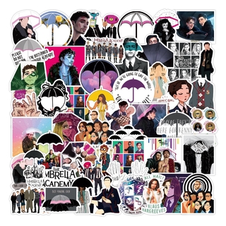 Y&amp;P| The Umbrella Academy - A ชุดสติ๊กเกอร์กราฟฟิตีกันน้ำ, 50 ชิ้น