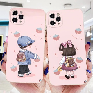 เคสโทรศัพท์มือถือ ขอบตรง ลายน่ารัก สําหรับ Redmi Note 6 7 8 Pro Redmi 6A 7A 8A -1