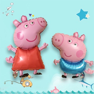 ใหม่ ลูกโป่งฟอยล์อลูมิเนียม ลายการ์ตูน Peppa Pig George สําหรับตกแต่งปาร์ตี้วันเกิดเด็ก