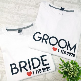 เสื้อคู่แต่งงานGROOM &amp; BRIDE [วันที่เปลี่ยนได้] C011 ตัวละ