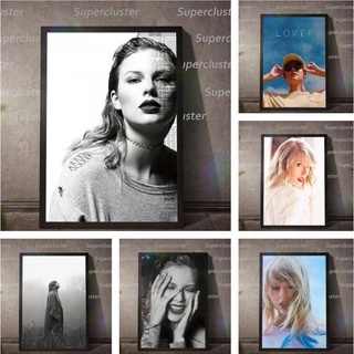 Taylor Swift ภาพโปสเตอร์ผ้าใบ Superstar Portrait สําหรับตกแต่งบ้าน