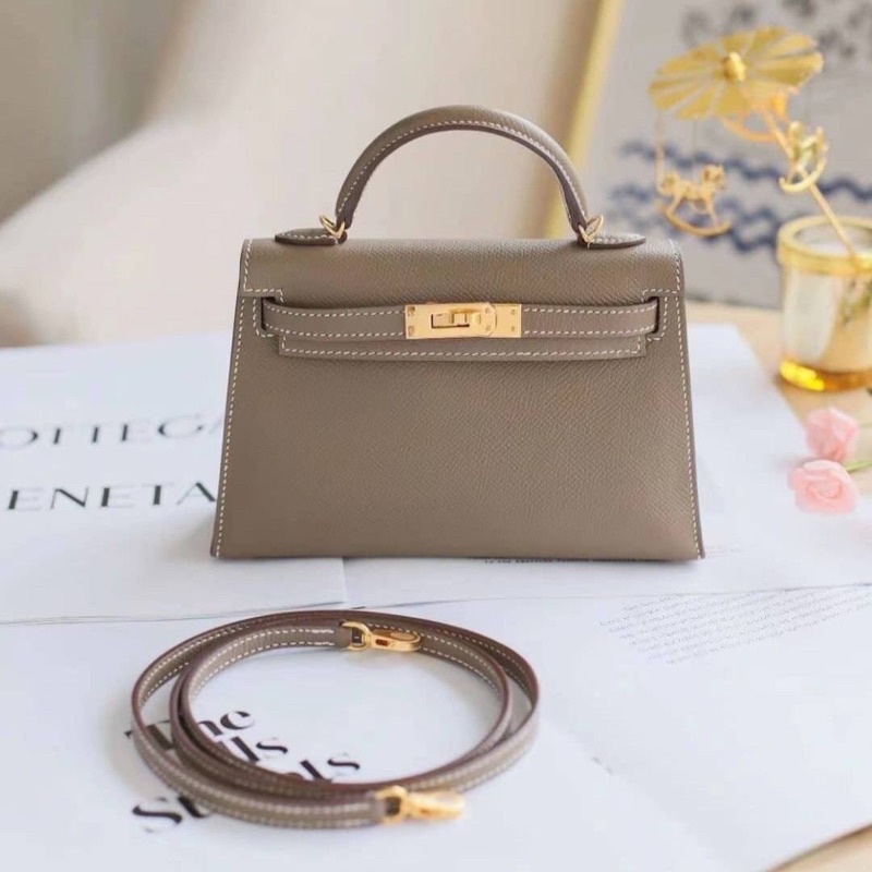 พร้อมส่ง**กระเป๋าHermes mini kelly20 vip เทียบแท้เย็บมือทั้งใบ