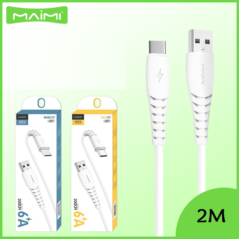 Maimi X39 Fast Data Cable 6A QC3.0 Dual engine flash charge