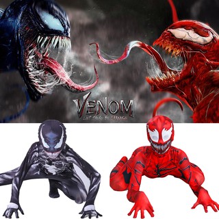 ชุดบอดี้สูทคอสเพลย์ Spiderman And Venom 2 สําหรับเด็กและผู้ใหญ่