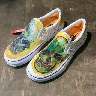 VANS x Vincent Van Gogh Slip-On ให้เลือก 2ลาย (มีกล่อง) ✅ ชำระปลายทางได้