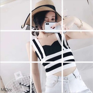 MQzz4289 🐳พร้อมส่ง🐳 เสื้อไหมพรมนุ่มนิ่ม ผู้หญิง เสื้อวัยรุ่นสายชิวล์ สไตล์ซัมเมอร์ Free Size