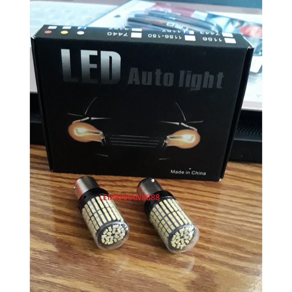 K2 1157 144SMD ไฟเลี้ยว LED สีขาว