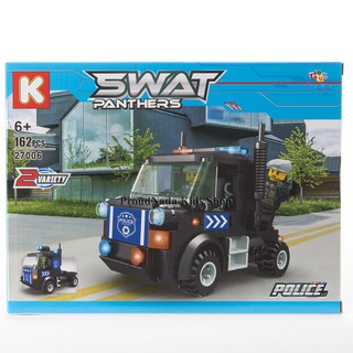 ProudNada Toys ของเล่นตัวต่อเลโก้หน่วยสวาท K SWAT PANTHERS 162 PCS 27006 แบบที่2