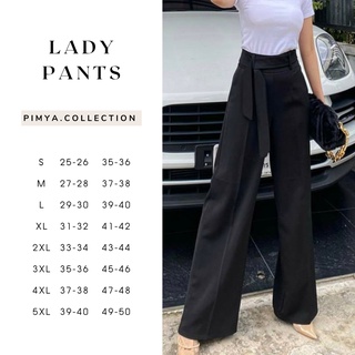 Lady Pants : กางเกงทำงานสาวอวบ กางเกงสาวอวบ กางพลัสไซส์ แถมฟรี!เข็มขัดผ้า กางเกงไซส์ใหญ่  เสื้อผ้าพลัสไซส์