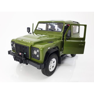 รถบังคับวิทยุ Land Rover Denfender สวยงานเสมือนของจริง อัตราส่วน 1/14 –  RASTAR 78400 สีเขียว