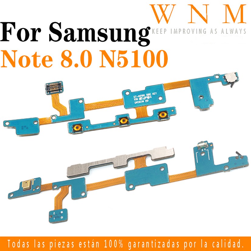 สําหรับ Samsung Galaxy Note 8.0 N5100 GT-N5100 Flex Cable Volume Power เปิด/ปิดปุ่มสวิทช์ Flex Ribbo