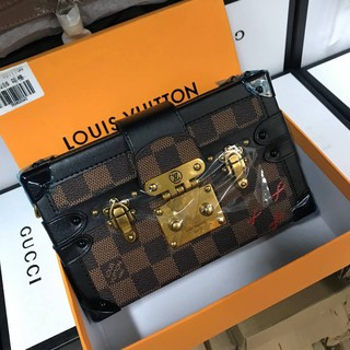 กระเป๋า LOUIS VUITTON DAMIER BAG กระเป๋าทรงกล่อง หนังแท้