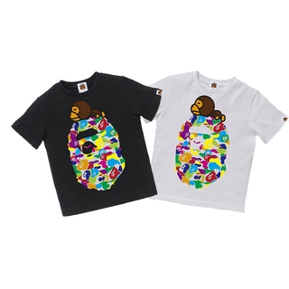 ทางเลือกที่ดีที่สุดของคุณFriday Kids BEII&amp;BAPE Tee A Bathing Ape T-shirt Monkey Head Cal TopsS-5XL