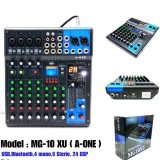 Mixer A-ONE รุ่น MG10XU Audio interface มิกเซอร์ เครื่องปรับแต่เสียง อุปกรณ์ปรับแต่เสียง มิกซ์ MG-10XU