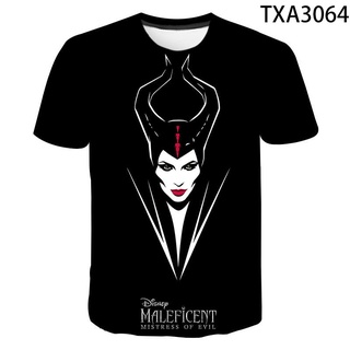 เสื้อยืดผ้าฝ้ายพิมพ์ลายขายดี ใหม่ เสื้อยืดคอกลม แขนสั้น พิมพ์ลาย Disney Villains 3D สไตล์วินเทจ สําหรับผู้ชาย ผู้หญิง