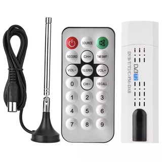 ดิจิตอลDVB T2 USB TV Stick Tunerพร้อมเสาอากาศระยะไกลHD USBทีวีDVB-T2/DVB-T/DVB-C/FM/DAB USB TV StickสำหรับPC