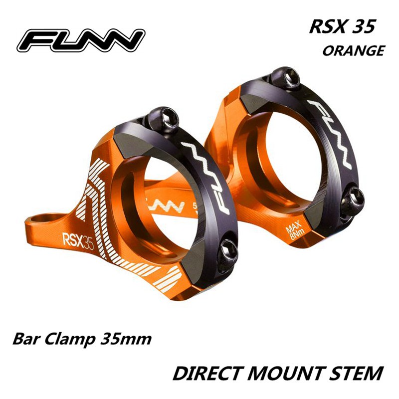 Funn RSX 31.8 มม.35 มม.CNC DIRECT MOUNT ADJUST DH Stem Bar Clamp 31.8 มม.35 มม.20 30 องศา Rise Downh