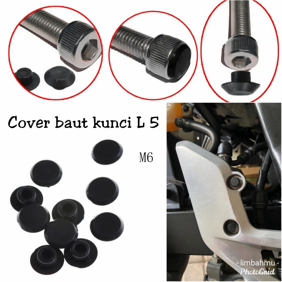 ฝาครอบพลาสติก สลัก L ขนาดกุญแจ L5 5mm ฝาครอบ CN111 M6 ฝาเกลียว