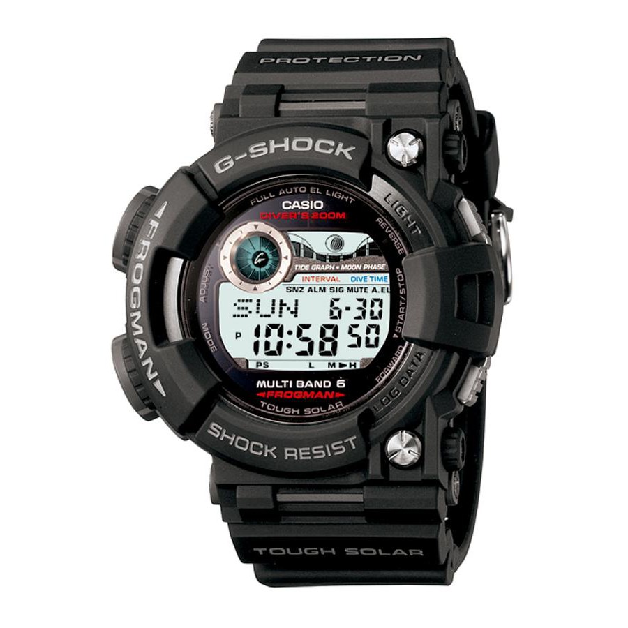 Casio G-Shock นาฬิกาข้อมือผู้ชาย สายเรซิ่น รุ่น GWF-1000,GWF-1000-1 - สีดำ