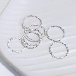 vela.cheeva : *silver925 / twisted ring แหวนเงินแท้ แหวนเกลียว ใส่มินิมอลมากๆ ( 1 mm )