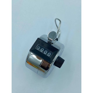 เครื่องนับจำนวนไม่มีฐาน อุปกรณ์นับจำนวน สีเงิน #SJ504