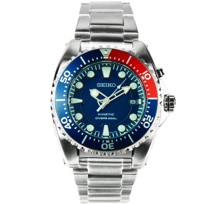 Seiko นาฬิกาข้อมือผู้ชาย Kinetic Divers 200M SKA369P1