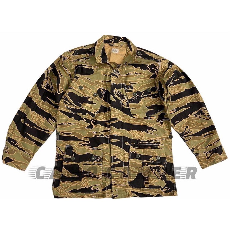 เสื้อกระเป๋าเฉียงเวียดนาม เสื้อลายพรางไทเกอร์  Pattern Tiger Vietnam  War Repro สินค้ามีพร้อมส่ง