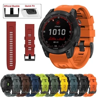 สายซิลิโคน 26mm 22mm.สร้อยข้อมือสําหรับ Garmin Fenix 8 51mm 47mm /7X / 6 / 5X Plus / Fenix3 hr / Forerunner 935 945 955 965
