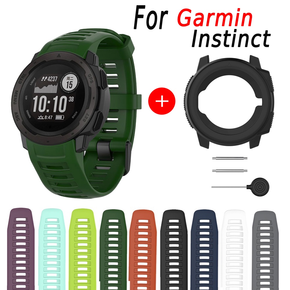 สายนาฬิกาข้อมือซิลิโคน แบบเปลี่ยน สําหรับ Garmin Instinct Smart Watch