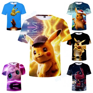 เสื้อยืด พิมพ์ลาย Pokémon Detective สําหรับผู้ใหญ่ วัยรุ่น