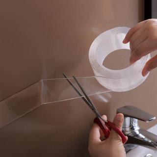 Removable Seamless Multi-function 1M Gel Grip Tape Double Sided Tapes Transparent Magic Tape Water Washed