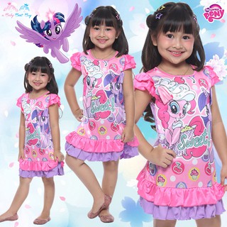 ชุดเดรส My Little Pony ลิขสิทธิ์ฮาสโบแท้ โพนี่แท้ (สำหรับเด็ก 3-7ปี)