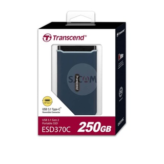 Transcend External SSD 250GB  - รับประกัน 3 ปี - มีใบกำกับภาษี-TS250GESD370C