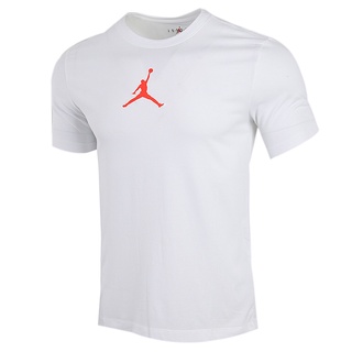 เสื้อผ้าAir Jordan ICONIC AJ Mens Sports Breathable Basketball Short SleeveTT-shirt CW5191-101 I5Y7