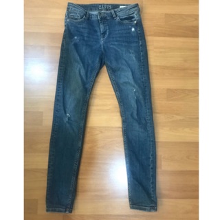 Used สภาพดีมาก ของแท้ZARA z1975 mid rise skinny size 36