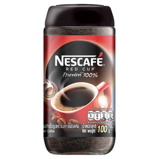 🔥*พร้อมส่ง*🔥 เนสกาแฟ เรดคัพ กาแฟสำเร็จรูป ขวดแก้ว 100กรัม Nescafe Red Cup Instant Coffee Glass Bottle 100 grams