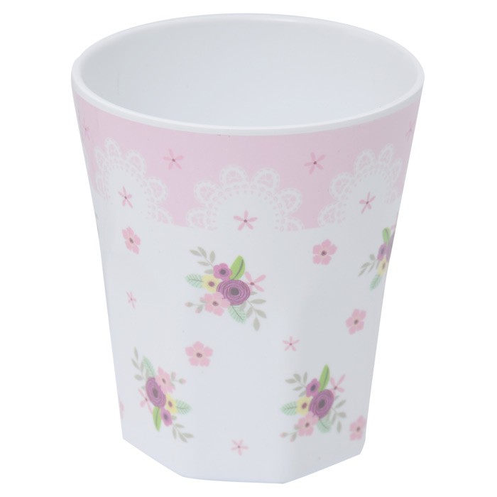 ✨ขายดี✨ เบสิโค แก้วน้ำ ลายดอกไม้สีชมพู 3.5 นิ้ว BESICO Pink Flower Tumbler 3.5"