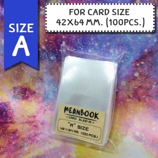 ซองใส่การ์ด Size A Card Sleeve (ขนาดการ์ด 41x64 mm.)