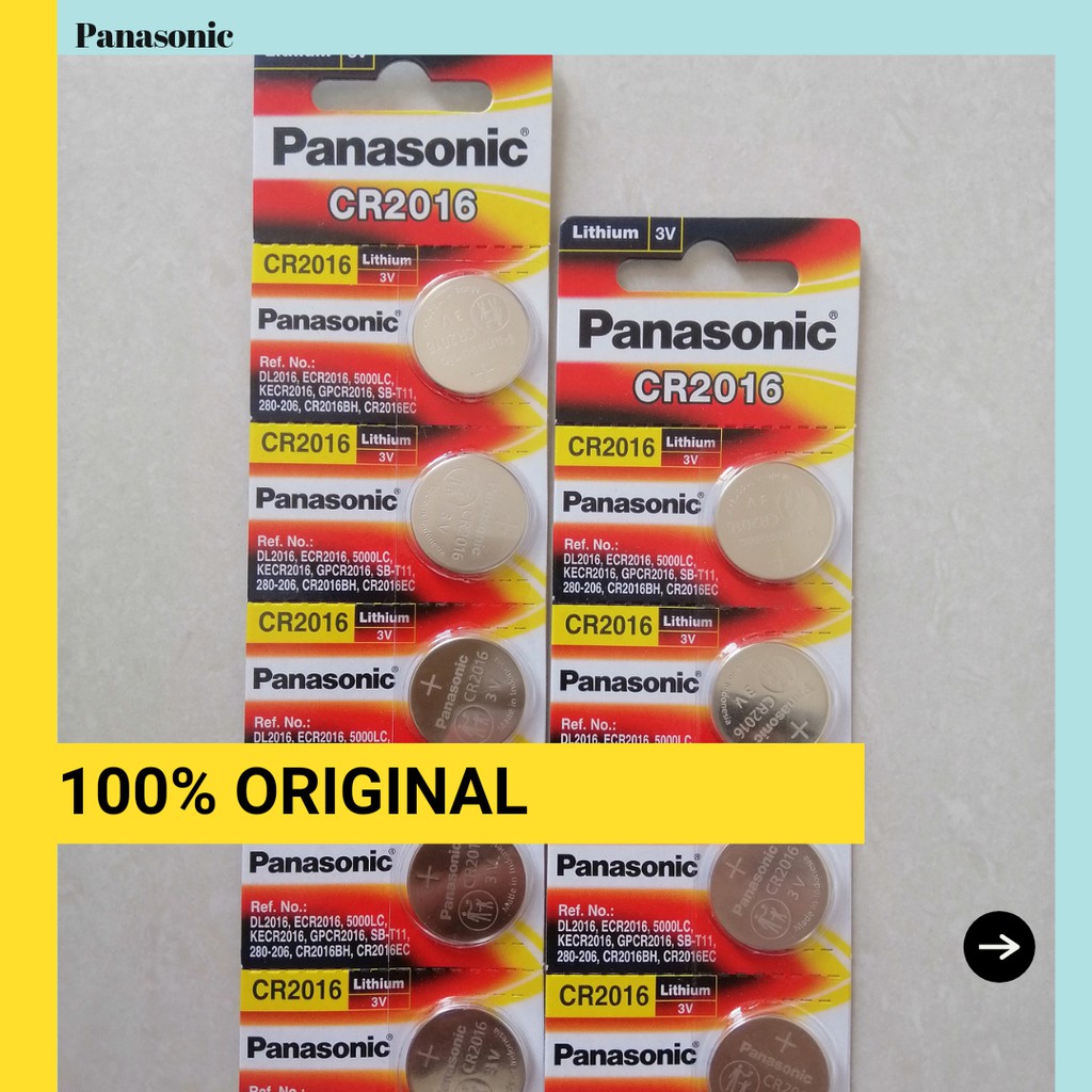 PANASONIC CR2016 แบตเตอรี่ LITHIUM